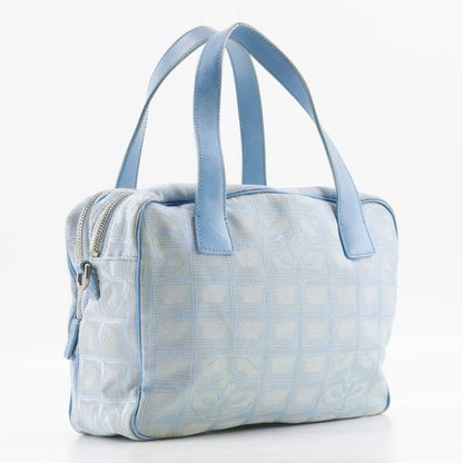 Chanel New Travel Line A15973 Nylon Canvas Light Blue Ladies Handbag