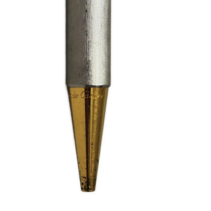 Cartier Ballpoint Pen Santos De Cartier St150192 Silver And Gold No Ink /