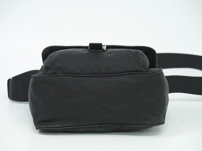 Authentic Prada Nylon Shoulder Bag Pochette Black Bag Pre-owned [follow-up