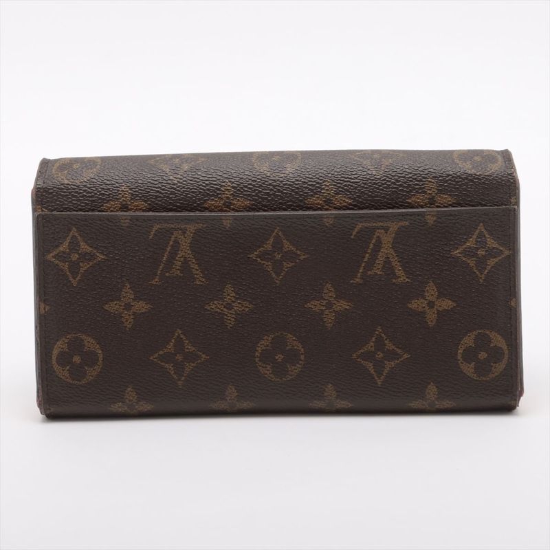Louis Vuitton Monogram Portefeuille Sarah Long Wallet Long M62236 Brown And