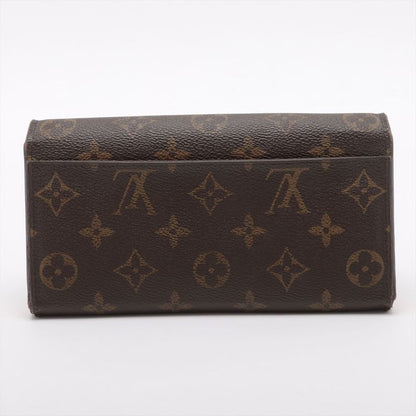 Louis Vuitton Monogram Portefeuille Sarah Long Wallet Long M62236 Brown And