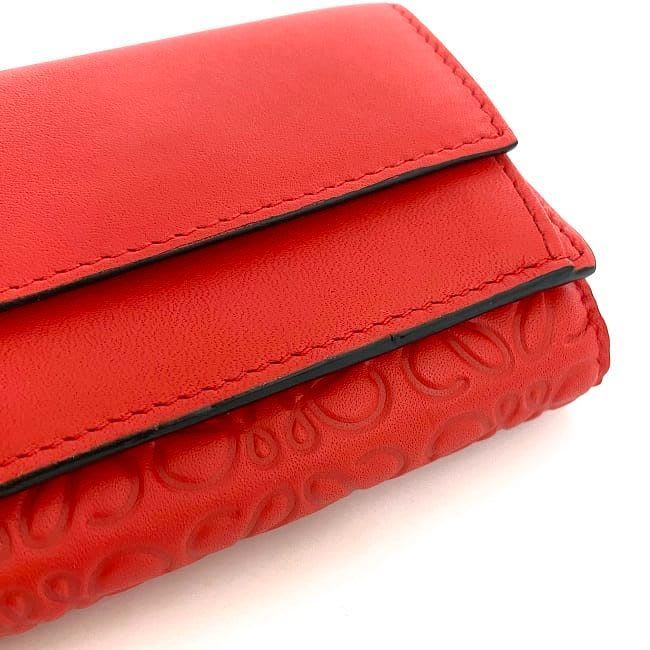 Loewe Trifold Wallet Red Anagram 107.55 S26