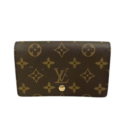 Louis Vuitton Monogram Porte Monebier Tresor M61730 Bifold Wallet Unisex