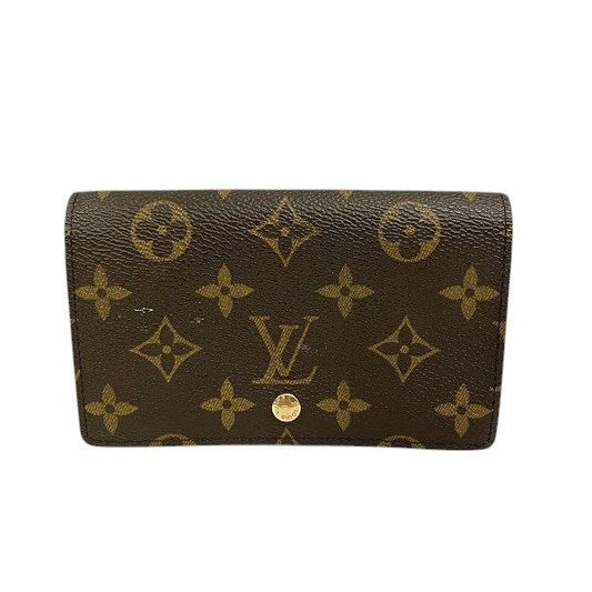 Louis Vuitton Monogram Porte Monebier Tresor M61730 Bifold Wallet Unisex