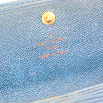 Louis Vuitton 3 Sets Of Wallets Monogram Damier Ebène Epi Leather Brown Blue