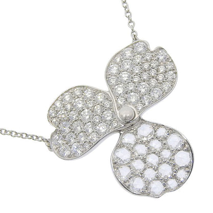 Tiffany & Co Paper Flower Large Pt950platinum × Diamond Ladies 5.3g Necklace