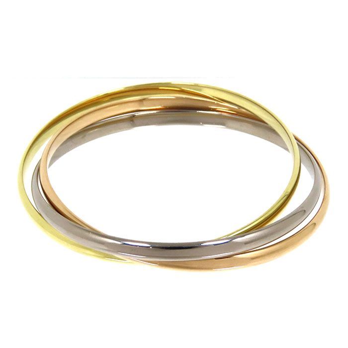 Cartier Trinity Bracelet Classic Model 18K Yellow Gold 18K White Gold 18K Pink