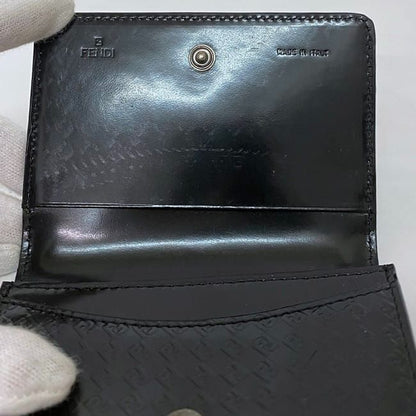 Fendi Card Case Ec22688 Black Micro Zucca
