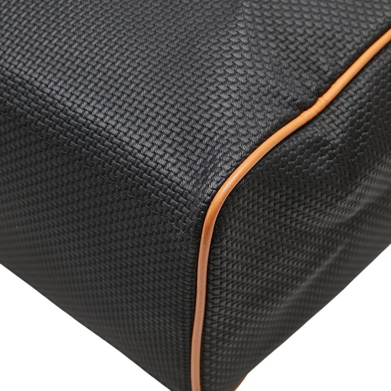 Saint Laurent Mini Boston Bag Handbag Black Brown PVC Leather Women Saint