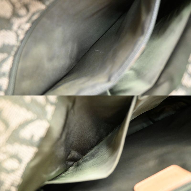 Christian DIOR Shoulder Tote Leather Canvas Leather 85kb001