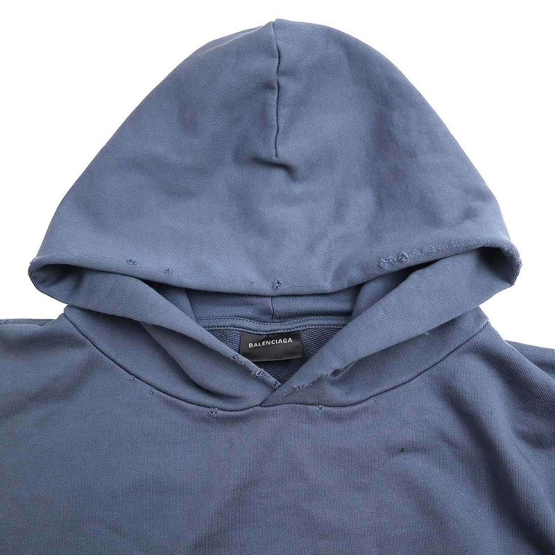 Balenciaga Hand Draw N BB Icon Hoodie Damaged Logo Print Hoodie 620973 Tnvq1