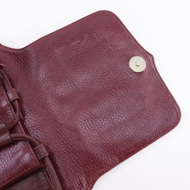 Cartier Must Line Leather Bordeaux Women's Shoulder Bag