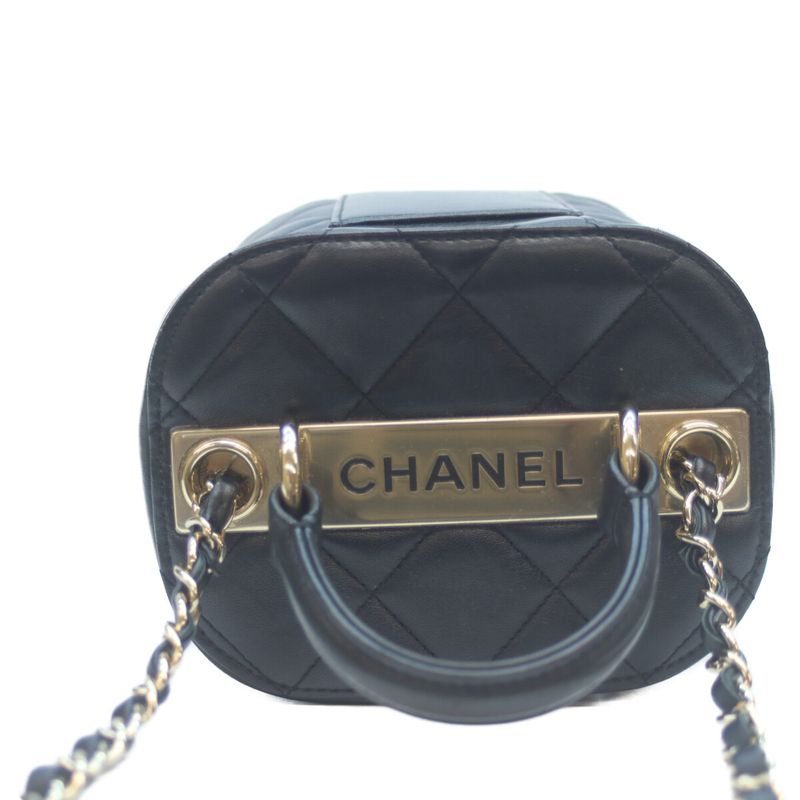 Chanel As1626 No 29 Black Ghardware Lambskin 2WAY Vanity Shoulder Bag Chain
