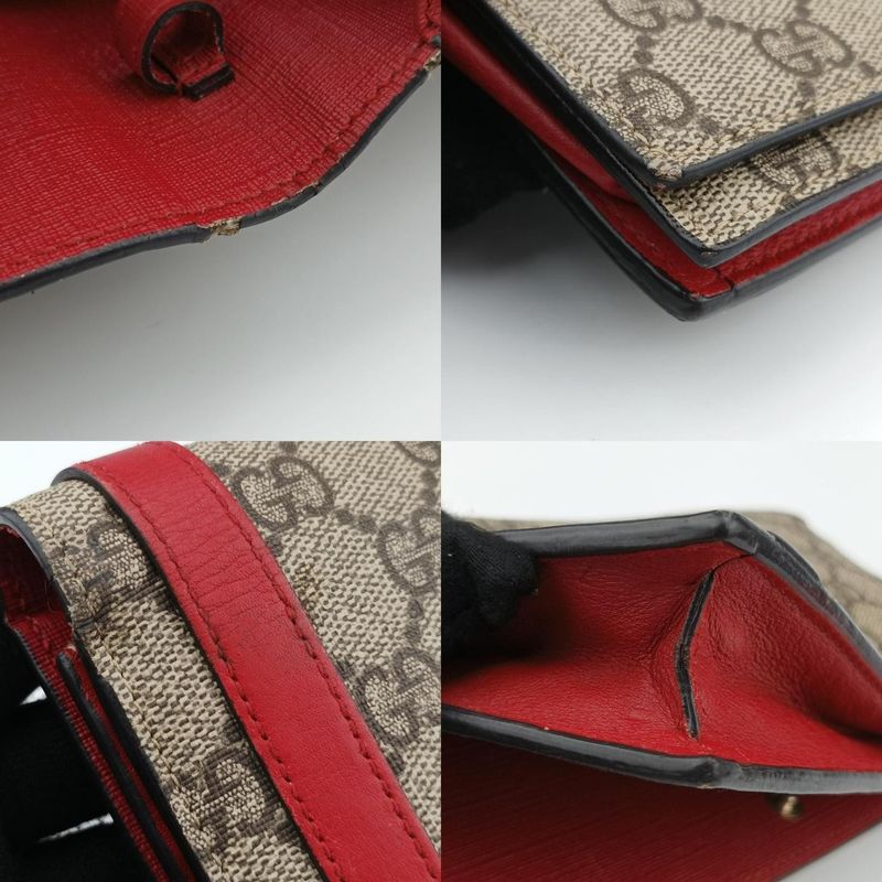 Guccigg Supreme Beige And Red PVC Coated Canvas 354086