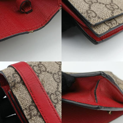Guccigg Supreme Beige And Red PVC Coated Canvas 354086