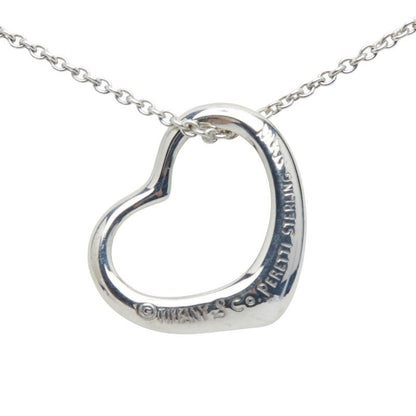 Tiffany & Co Open Heart Pendant Necklace Sv925 Silver Ladies Tiffany & Co
