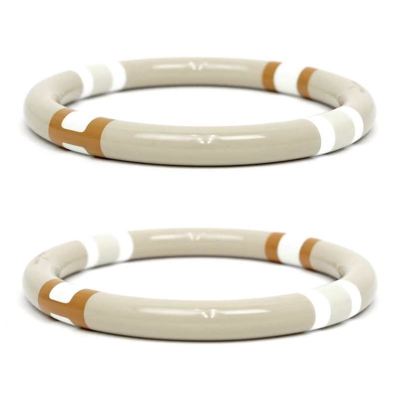 Hermes Bangle H Equipe Greige S Accessories - Accessories