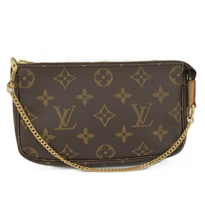 Louis Vuitton Mini Pochette Accessoire Handbag Monogram Brown M58009
