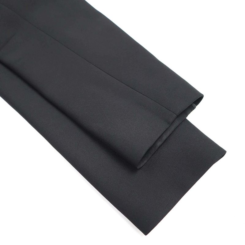 Fendi Leather Pockets Collarless Jacket Fj6359 N6f Black 44