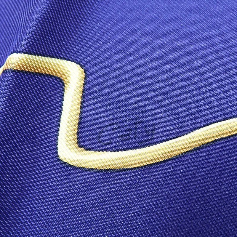 Hermes Scarf Carré 90 Silk Purple Bellflower Red Casy Scarab Pattern Women