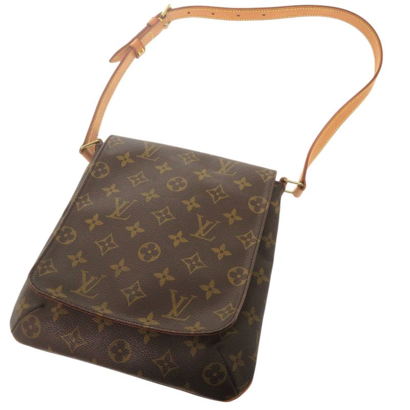 Louis Vuitton Musette Salsa Short Strap Monogram M51258 Brown Shoulder Bag LV