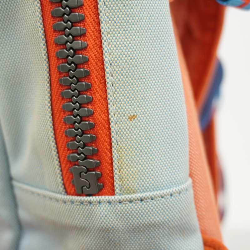 Chanel Backpack Daypack Sport Nylon Blue Red Silver Hardware Women