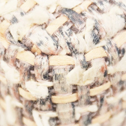 Chanel Shoulder Bag Choco Bar Tweed Beige Multicolor Gold Hardware Women