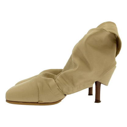 Celine | 2018ss | Phoebe Period Wrap Buckles Ankle Boots | 36 1 2 | Beige |