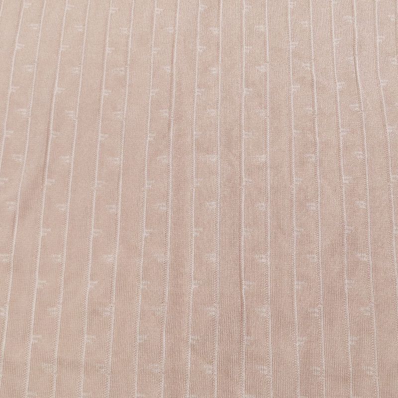 Unused 2022 Fendi Sheer Knit Tight Skirt Long Length Elastic Waist Total Stripe