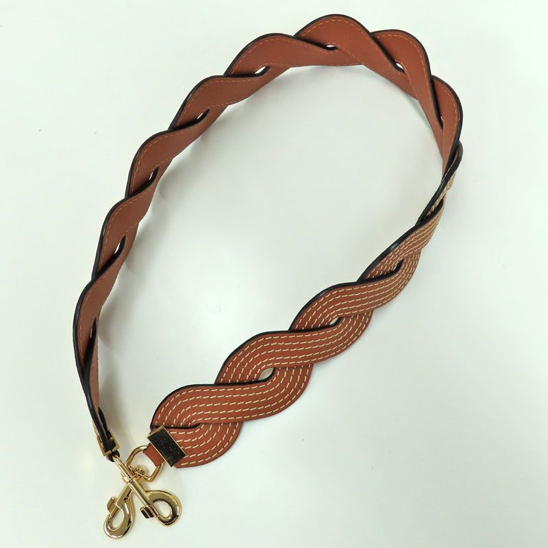 Loewe Shoulder - Wavy - Stitch Brown Gdhardware Bag Strap Single Item