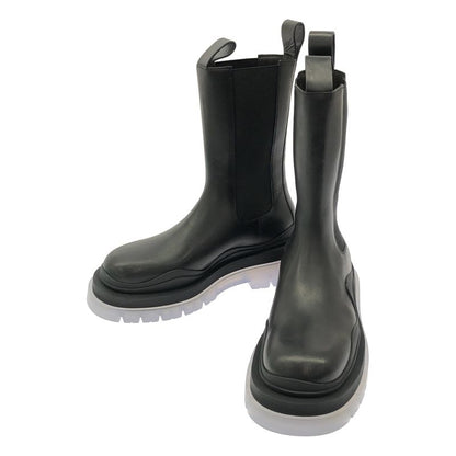 Bottega Veneta - Side Gore Tire Boots - 38 1 2 - Black Clear - Women's