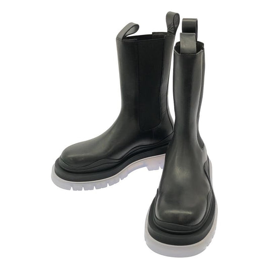 Bottega Veneta - Side Gore Tire Boots - 38 1 2 - Black Clear - Women's