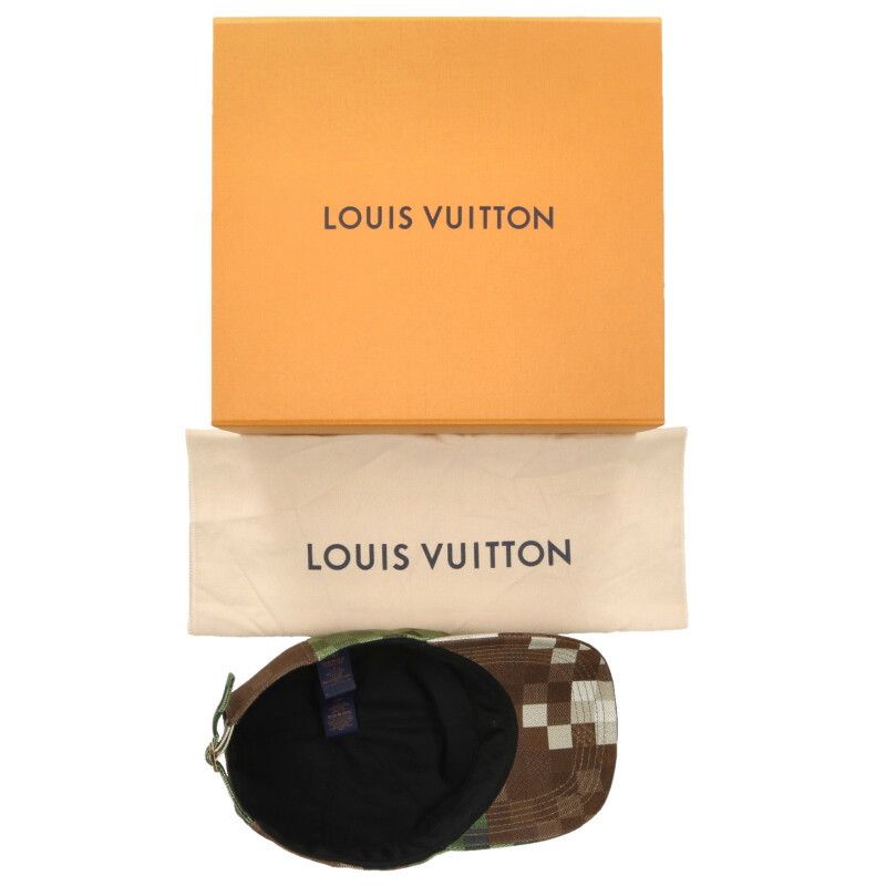 Louis Vuitton 24SS M7363l Cap Damoflage Cotton Canvas Cap Men's