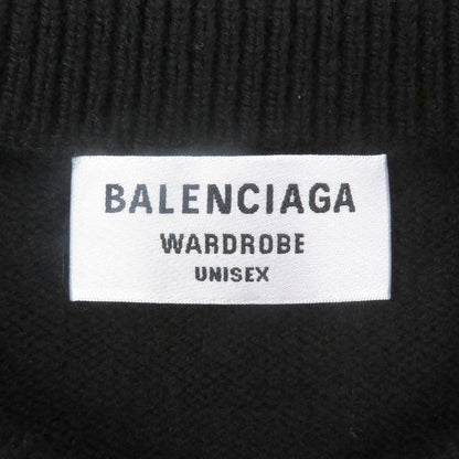 Balenciaga 2021 675352 100% Cashmere Wardrobe Unisex Sporty Logo Embroidered
