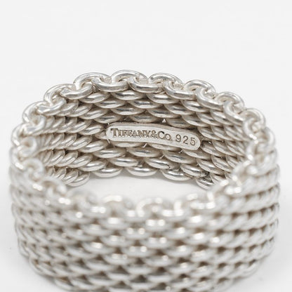 Tiffany & Co Somerset Silver 925 Size 13 Ladies 8.6g Ring