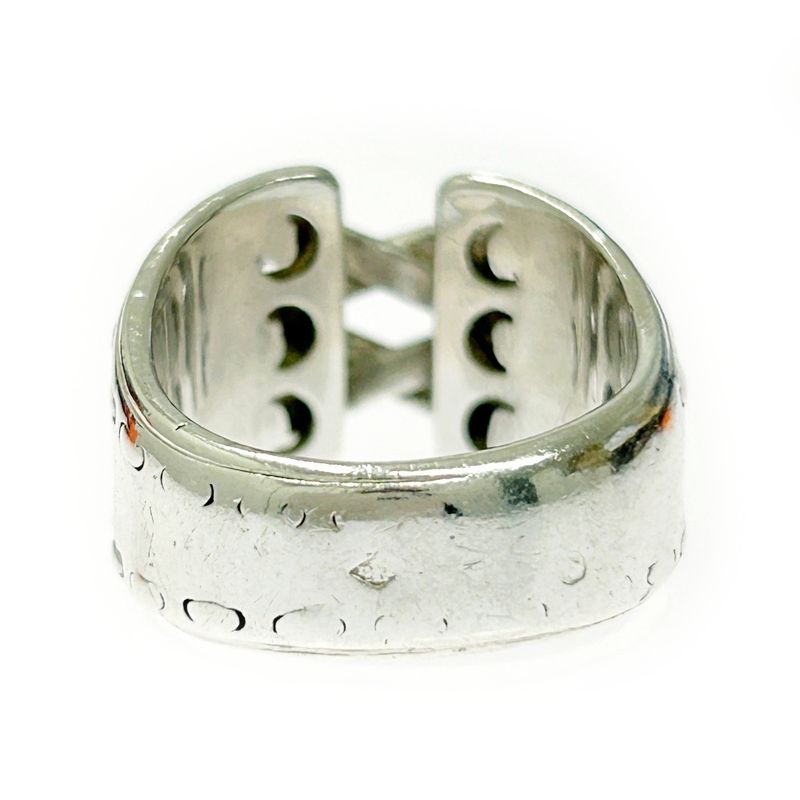 Hermes Silver Mexico Ring 52 7.8g 925 Engraved 370030 Ring with Box