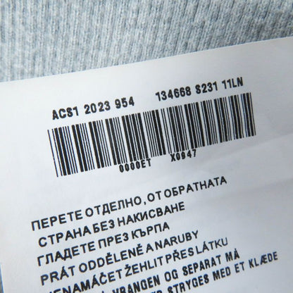 Prada 23SS 134668 Triangle Logo/triangle Logo Plate Oversized Sweatshirt Grey