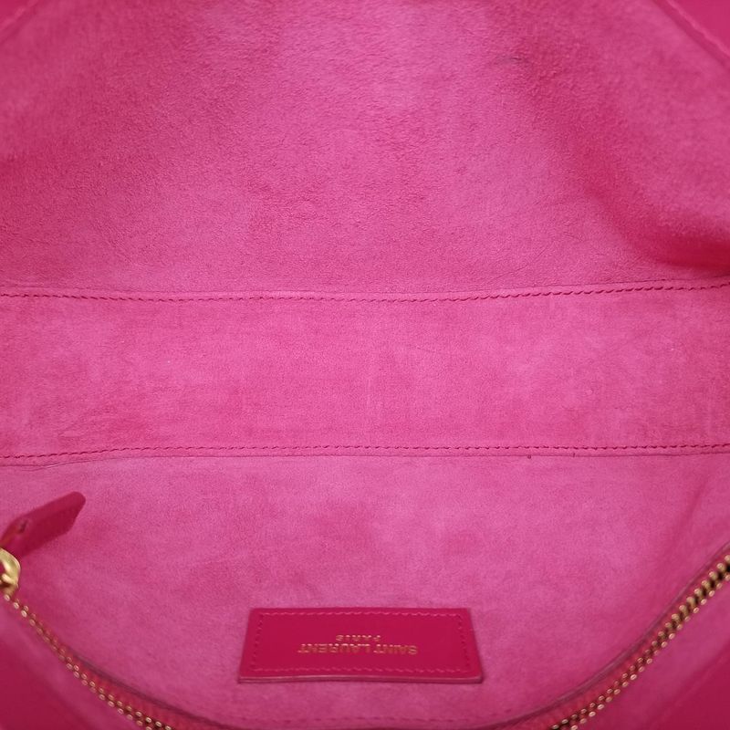 Yves Saint Laurentyves Saint Laurentle 5 A 7 Mini Hobo Rose Redleather 657228plb