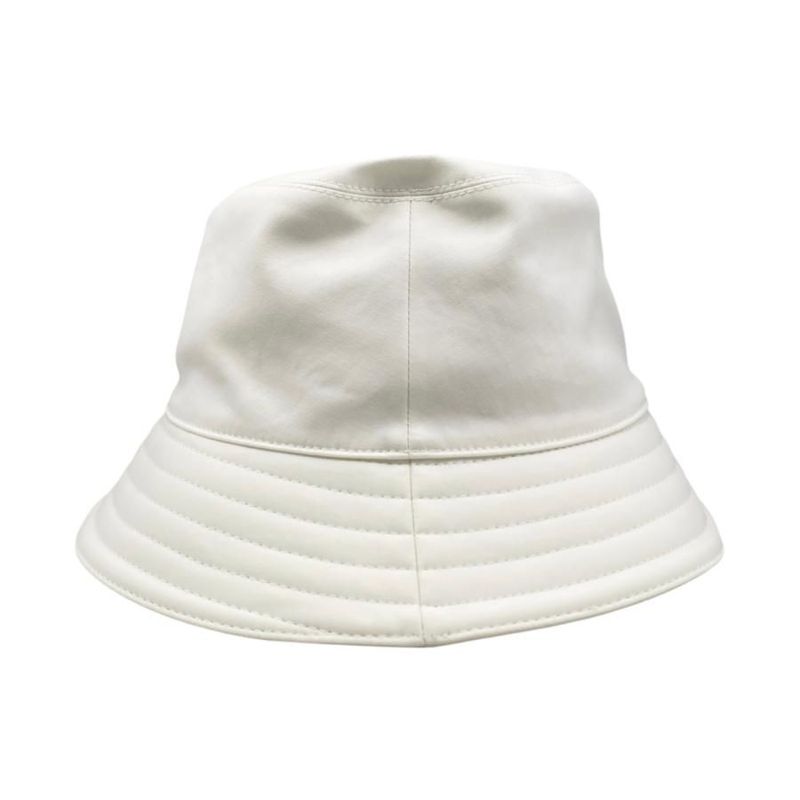Hermes Hat Bucket Hat Harper Emile Size 58 Cotton White Navy Hermes