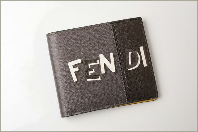 Fendi Wallet Fendi Fold Wallet Billfold 7m0169 Elite Shadow Sunflower Work