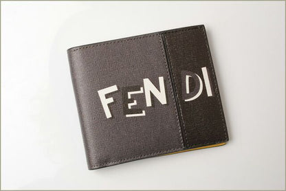 Fendi Wallet Fendi Fold Wallet Billfold 7m0169 Elite Shadow Sunflower Work
