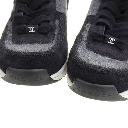 Super With Box Chanel 2023 Item G38750 Coco Mark Suede Socks Sneakers Shoes 38