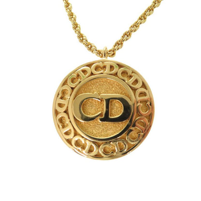 Dior Logo CD Metal Gold Necklace Accessories 1792 Dior