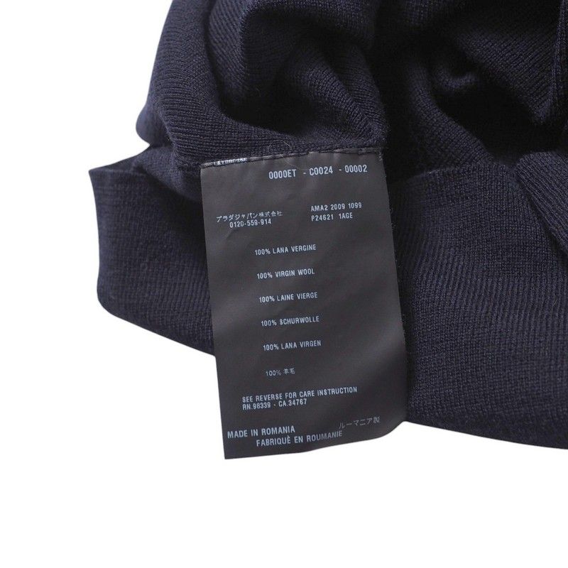 Prada Sweater Size 40 V-neck Long Sleeve Wool Knit [recommended] 20241125