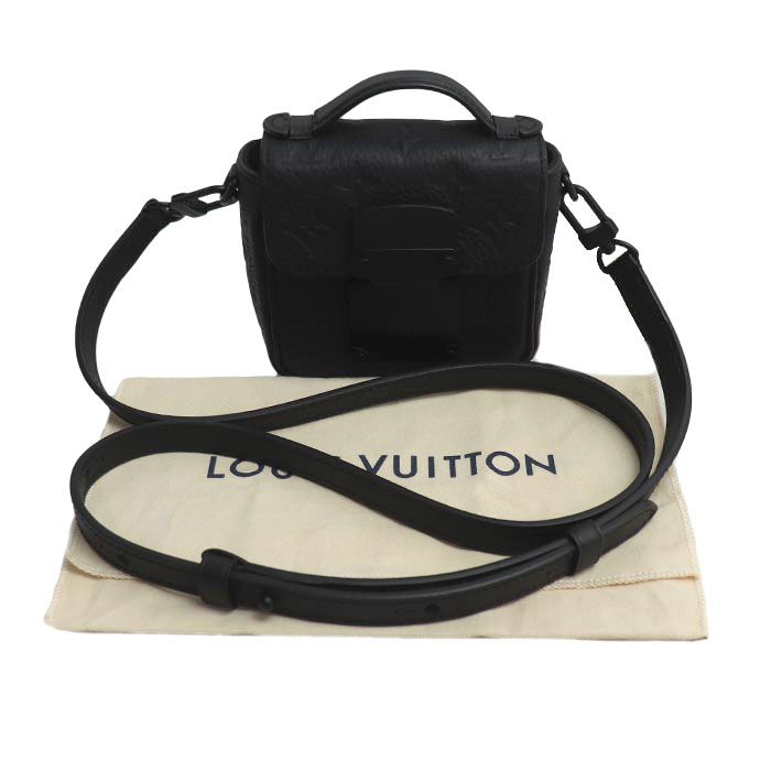 Louis Vuitton Pico S Lock 2way Shoulder Bag Taurillon Black M83148 IC Chip