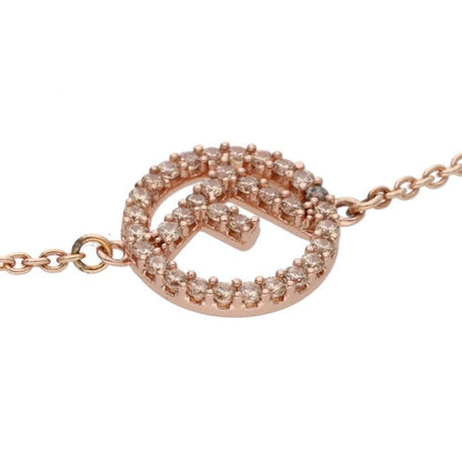 Fendi Huiz Rhinestone Logo Chain Bracelet Women