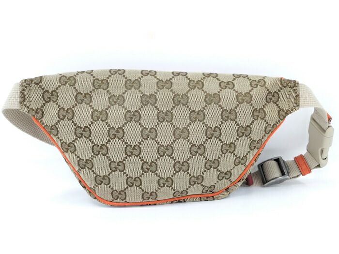 Gucci Belt Bag North Face Collaboration GG Canvas Leather Beige Brown 650299