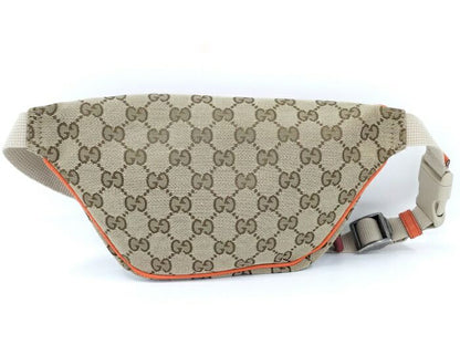 Gucci Belt Bag North Face Collaboration GG Canvas Leather Beige Brown 650299