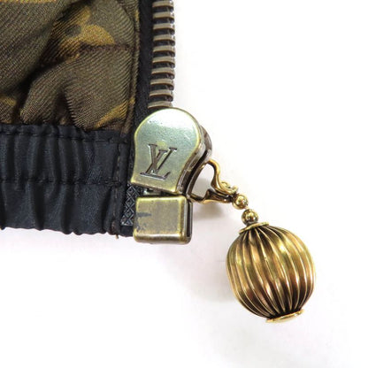 Louis Vuitton 22SS Silk Monogram Bishop Sleeve Bomber Jacket Black 36 Hanger