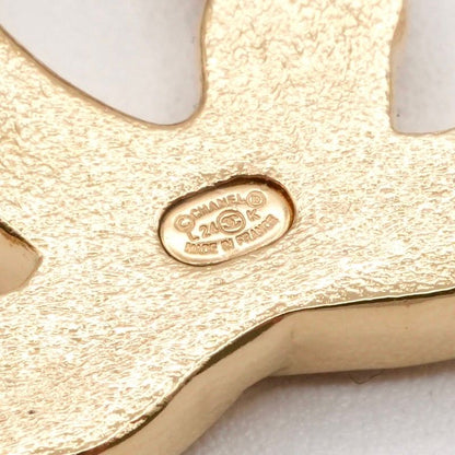Chanel Brooch Corsage Gold Here Mark